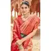 Banarasi Silk Weaving Work Traditional Wear Plus Size Saree In Red - 11721202750