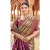 Banarasi Silk Weaving Work Traditional Wear Plus Size Saree In Dark Green - 11721202751