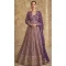 Purple Georgette Embroidered Party Wear Gown With Dupatta - 11769203027