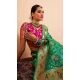 Green Paithani Silk Print Work Party Wear Saree - 11779203142