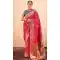 Rani Pink Paithani Silk Print Work Party Wear Saree - 11779203143