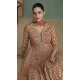Chiku Georgette Sequins Work Party Wear Designer Gown With Dupatta - 11770203029