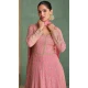 Georgette Sequins Work Party Wear Designer Gown With Dupatta In Pink - 11770203030