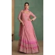 Georgette Sequins Work Party Wear Designer Gown With Dupatta In Pink - 11770203030