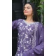 Lavender Chinon Embroidery Work Party Wear Palazzo Salwar Suit - 11836203512