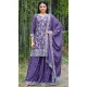 Lavender Chinon Embroidery Work Party Wear Palazzo Salwar Suit - 11836203512