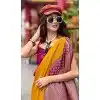 Mustard Banarasi Silk Weaving Work Party Wear Plus Size Saree - 11856203608