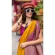Mustard Banarasi Silk Weaving Work Party Wear Saree - 11856203608