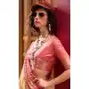 Cream Banarasi Silk Weaving Work Party Wear Plus Size Saree - 11856203610
