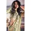 Satin Weaving Work Party Wear Plus Size Saree In Light Green - 11863203652