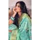 Satin Weaving Work Party Wear Saree In Sky Blue - 11863203654
