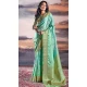 Satin Weaving Work Party Wear Saree In Sky Blue - 11863203654
