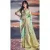 Satin Weaving Work Party Wear Plus Size Saree In Multi Color - 11863203656