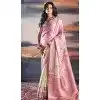 Satin Weaving Work Party Wear Plus Size Saree In Pink - 11863203657