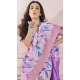 Purple Modal Silk Printed Party Wear Designer Saree - 11865203665