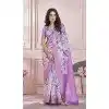 Purple Modal Silk Printed Party Wear Designer Plus Size Saree - 11865203665