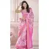 Pink Modal Silk Printed Party Wear Designer Plus Size Saree - 11865203666