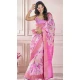 Pink Modal Silk Printed Party Wear Designer Saree - 11865203666