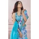 Sky Blue Modal Silk Printed Party Wear Designer Saree - 11865203667