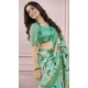 Green Modal Silk Printed Party Wear Designer Saree - 11865203669