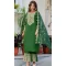 Silk Blend Embroidered Pakistani Salwar Kameez In Green - 11880203749