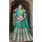 Rama Blue Butterfly Net Sequins Work Designer Lehenga Choli - 11829203484