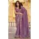 Chiffon Resham Work Party Wear Saree In Lavender - 11834203506