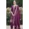 Viscose Rayon Embroidered Party Wear Salwar Suit In Purple - 11847203557
