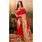 Red Silk Paithani Work Traditional Wear Saree - 11858203624
