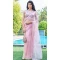 Pink Organza Hand Work Party Wear Saree - 11926203963