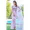 Lavender Organza Hand Work Party Wear Saree - 11926203965