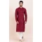 Viscose Rayon Sequins Work Men Kurta Pajama In Maroon - 11951204127