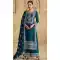 Teal Blue Blue Fox Georgette Embroidered Pakistani Palazzo Salwar Suit - 11936204009