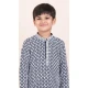 Navy Blue Rayon Jacquard Work Party Wear Kid Kurta Pajama - 11953204135