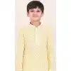 Yellow Rayon Jacquard Work Party Wear Kid Kurta Pajama - 11953204137