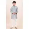 Multi Color Silk Jacquard Work Party Wear Kid Kurta Pajama - 11953204145