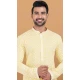 Yellow Rayon Embroidery Work Party Wear Mens Kurta Pajama - 11954204150
