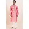 Multi Color Cotton Jacquard Work Party Wear Plus Size Mens Kurta Pajama - 11954204161
