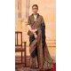 Black Silk Resham Work Party Wear Saree - 11990204457