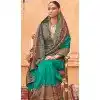 Rama Blue Silk Resham Work Party Wear Plus Size Saree - 11990204458
