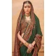 Green Silk Resham Work Party Wear Saree - 11990204464