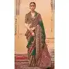 Green Silk Resham Work Party Wear Plus Size Saree - 11990204464