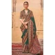 Green Silk Resham Work Party Wear Saree - 11990204464