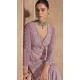 Chinon Sequence Work Designer Anarkali Suit In Lavender - 12000204530