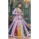 Lavender Maska Silk Embroidery Work Navratri Chaniya Choli - 147321499