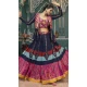 Multi Color Maska Silk Embroidery Work Navratri Chaniya Choli - 147321500