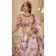 Art Silk Printed Designer Lehenga Choli In Off White - 153835864