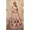 Off White Art Silk Printed Designer Plus Size Lehenga Choli - 153835865