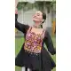 Multi Color Rayon Gamthi Work Navratri Lehenga Choli - 158418789