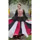 Multi Color Rayon Gamthi Work Navratri Lehenga Choli - 158418789